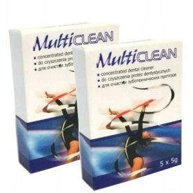 MULTICLEAN Roko čistilni prašek za zobne proteze 5 kos