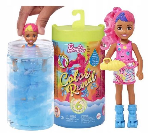 BARBIE Chelsea Lutka s Presenečenjem Vzorec Tie-Dye Neon