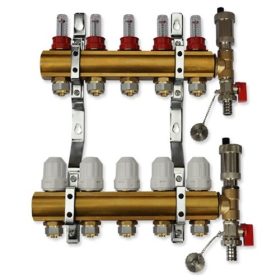 Razdelilnik talnega ogrevanja 6 sekcijski