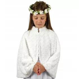   Eleganten komplet za prvo obhajilo, umetno krzno, velikost 158