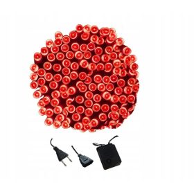 Lampice za novoletno jelko 300 LED rdeča lučka