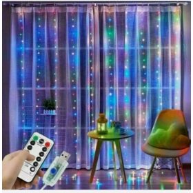 LED Svetlobna Zavesa 300 3x3m RGB Mavrica