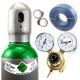 SET - PLINSKA JEKLENKA ARGON 8L POLNA + PRIBOR