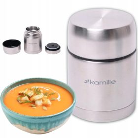 Termovka za večerjo Kamille 0,5 l, odtenki sive