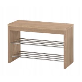   Optimized name: Stojalo za čevlje iz masivnega lesa in kovine 80 x 50 x 30 cm sonoma hrast

Optimized description: Stojalo za čevlje ST7 je eleganten in praktičen dodatek za vaš dom. Izdelano je iz vi