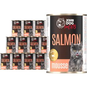 John Mačja Mokra Hrana z Lososom za Mačke 0,4 kg