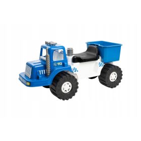 Marmat ride-on POLICE bela, modra