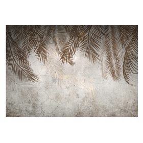 Fototapeta PALM LEAVES FEATHERS Betonska dnevna soba 416x254