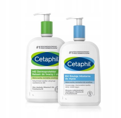 Cetaphil EM in MD Dermoprotektor Komplet za Nego Občutljive Kože