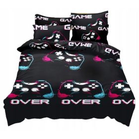   Pestra otroška posteljnina 140 x 200 cm, satenasta bombažna tkanina, 3D vzorci