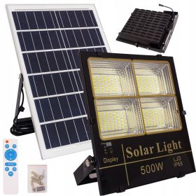 Halogenska LED solarna poplavna svetilka 500 W s pilotom