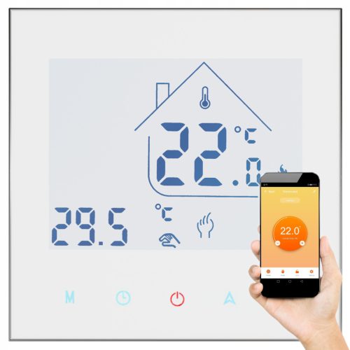 Elektronski termostat za sobno temperaturo za folijo in WiFi grelno preprogo
