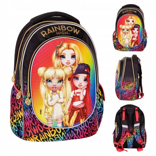 Ultra lahki šolski nahrbtnik Ergo Back RAINBOW HIGH GOLDEN STYLE