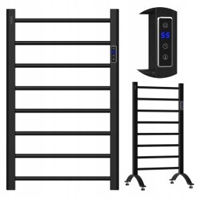 EBERG Električni Kopalniški Radiator ETS 200W 2v1 Črn