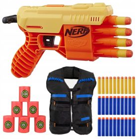 NERF ALPHA STRIKE FANG QS-4 Komplet s kamizelko in tarčami
