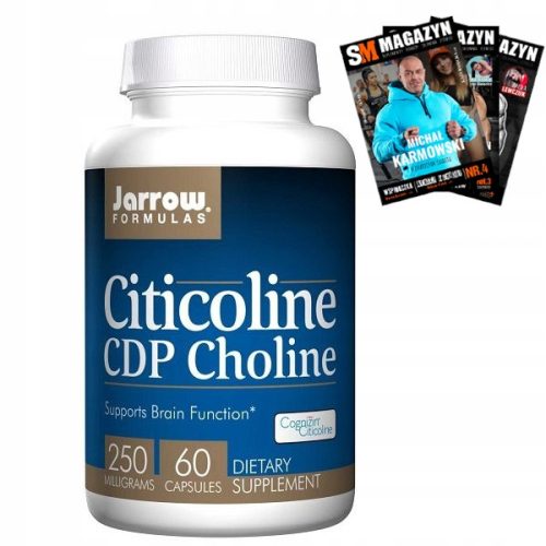 Citicoline CDP Choline 250 mg, 60 kapsul - JARROW FORMULAS, Podpora za živčni sistem