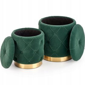 Pufi Polly v zeleni in zlati barvi