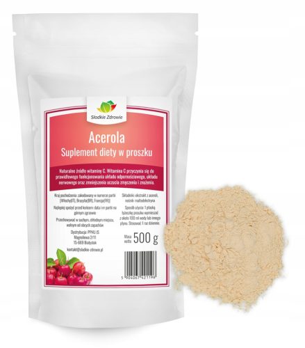 Acerola v prahu 500g - bogat vir vitamina C za vsakodnevno uporabo