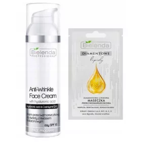   Krema za obraz Bielenda Professional Anti-Wrinkle 15 SPF dnevna in nočna krema 100 ml