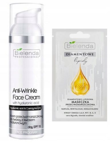 Krema za obraz Bielenda Professional Anti-Wrinkle 15 SPF dnevna in nočna krema 100 ml