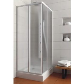   Kabina za tuširanje Variabel SQUARE MILK s drsnimi vrati 80 x 80 cm