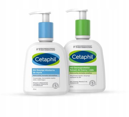Negovalni Set Cetaphil: Micelarna Emulzija in Dermoprotektivni Balzam