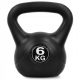 Kettlebell za vadbo 4FIZJO 6 kg črn