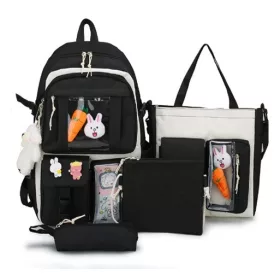 Elegantni šolski nahrbtnik s pernico in torbo