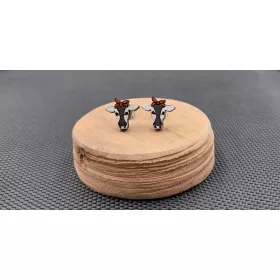  Leseni uhani BELE KRAVE