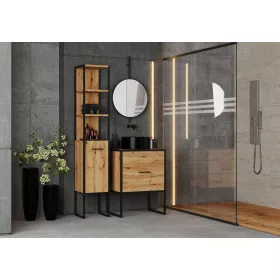   Kopalniško pohištvo MODERNI LOFT z elegantnim kopalniškim kompletom AURA