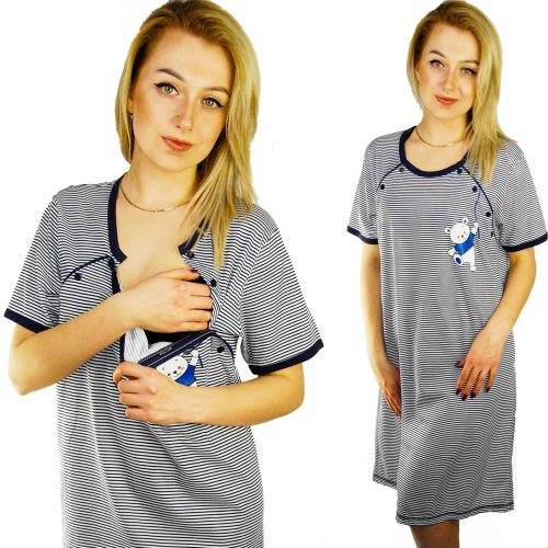 Krasna večbarvna pižama za nosečnice in dojenčke velikosti L/XL