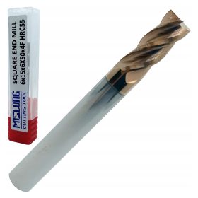 Frez za obdelavo kovin MTS APSTools 55HRC, premer 6 mm VHM