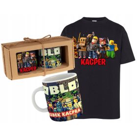   Propa-Ganda otroški komplet majica in porcelanasta skodelica ROBLOX igra Y5