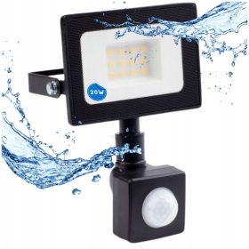   Halogenska LED svetilka 20W s senzorjem gibanja in vodoodpornostjo