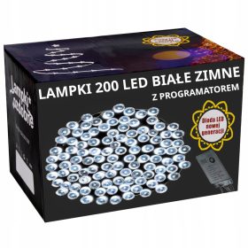 LED Lučke za Božično Drevo 200 Kos Hladno Bele