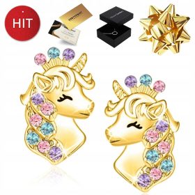 Zlata nakitna zapestnica s samorogi za deklice