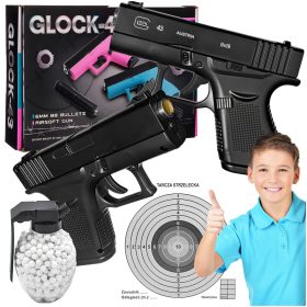 PIŠTOLA GLOCK 43 6 MM ASG KROGLICE ZA DOLGE DOSEGE