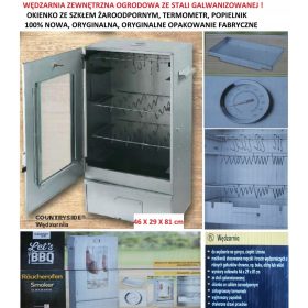  KADILJNICA POCINKANO JEKLO STEKLO 46x29x81 cm