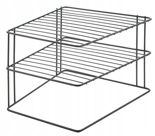 Stojalo za krožnike Metaltex LAVA 25x25x19 cm črna
