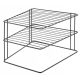 Stojalo za krožnike Metaltex LAVA 25x25x19 cm črna