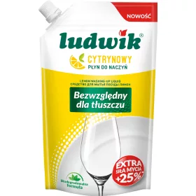 Ludwik Tekočina za pomivanje posode Limona, vrečka 450 g