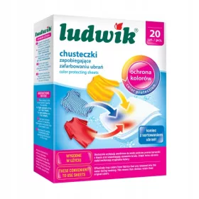 Ludwik robčki za pranje perila proti barvanju 20 kos