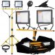 Halogenska LED svetilka 2x 50W + Stativ za gradbeništvo + Pokrov