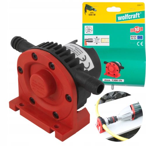 Wolfcraft Samozasysajoča Črpalka za Vrtalni Stroj 1300 l/h WF2202000