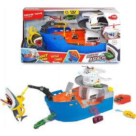 Dickie Toys Shark Attack Ladja z igralnim setom, 50 cm