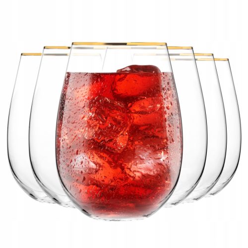 Kozarci KROSNO Harmony GOLD 500 ml 6 kosov