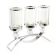 Eleganten trikratni svetilnik Triple Glamour Chrome Crystal Lantern