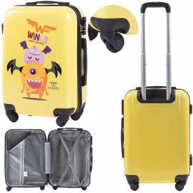   Kabinski kovček Wings Hard, polikarbonat, otroški, 38L, Potwory