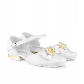   Elegantni čevlji za prvo obhajilo za deklice KBD-676 - velikost 39