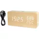 Elektronska budilka z digitalnim zaslonom in funkcijami termometra ter higrometra